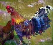 unknow artist cock 182 oil on canvas